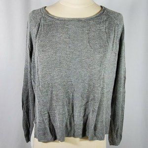 Lumiere Women's Cropped Top Size L Multicolored Gray and White Light Weight